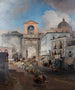 Idź na targ - Oswald Achenbach — widok dzieła