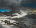 L'auberge du Grand Saint-Bernard dans les Alpes - Oswald Achenbach — widok dzieła
