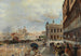 Wenecja, Widok na Piazzetta z Biblioteką Marcjaną, Santa Maria della Salute i Dogana - Oswald Achenbach — widok dzieła