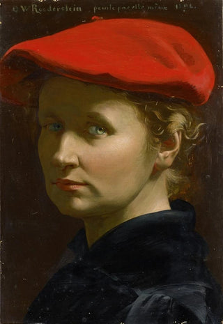 Ottilie Wilhelmine Roederstein - SelfPortrait with a Red Cap.webp