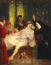 La prima donna Leocadi Gerlach i śpiewak kameralny Christian Hansen w Don Juan - Otto Bache — widok dzieła