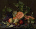 Martwa natura z melonami i winogronami - Otto Didrik Ottesen — widok dzieła