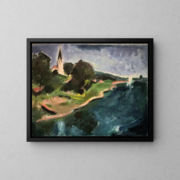 Gollenshausen nad Chiemsee - Otto Geigenberger — oprawiony obraz na ścianie