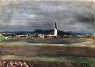 Otto Geigenberger - Odelsham bei Wasserburg am Inn in Gewitterstimmung.webp
