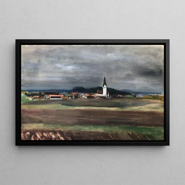 Otto Geigenberger - Odelsham bei Wasserburg am Inn in Gewitterstimmung.webp