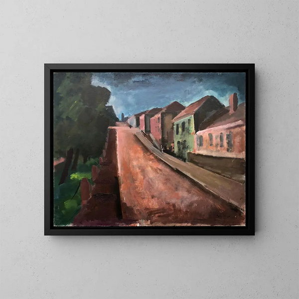 Rue rouge - Otto Geigenberger — oprawiony obraz na ścianie