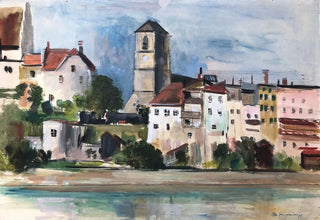 Otto Geigenberger - Wasserburg am Inn Huserpartie am Inn.webp
