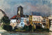 Wasserburg am Inn, widok na Inn - Otto Geigenberger — widok dzieła