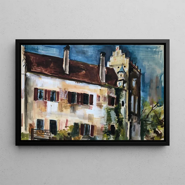 Château d'eau à Reichertshausen - Otto Geigenberger — oprawiony obraz na ścianie