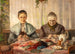 Les tricoteuses - Otto Goldmann — widok dzieła