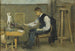 Mężczyzna rysujący - Otto Holmström — widok dzieła