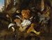 Martwa natura z lasu z grzybami, motylami i wężem - Otto Marseus van Schrieck — widok dzieła