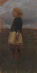 Dziewczyna na wrzosowisku - Otto Modersohn — widok dzieła