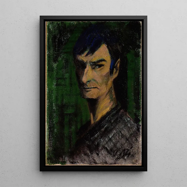 autoportret - Otto Mueller — oprawiony obraz na ścianie