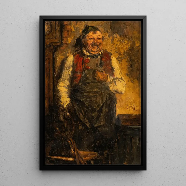 Aubergiste avec pipe - Otto Seitz — oprawiony obraz na ścianie