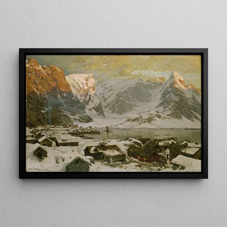 Otto Sinding - View from Reine in Lofoten.webp