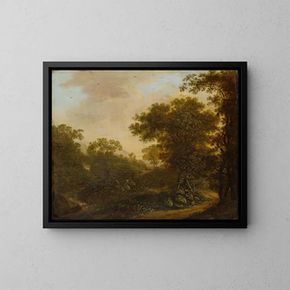 Ottomar Hackius - Landscape with Path in the Woods.webp