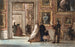Wewnętrzny Obraz z odwiedzającymi w Palazzo Pitti we Florencji - P. C. Skovgaard — widok dzieła