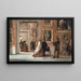 Wewnętrzny Obraz z odwiedzającymi w Palazzo Pitti we Florencji - P. C. Skovgaard — oprawiony obraz na ścianie