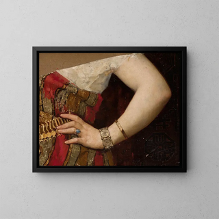 Pantaleon Szyndler - Fragment of the portrait of Matylda Godebska  hand.webp
