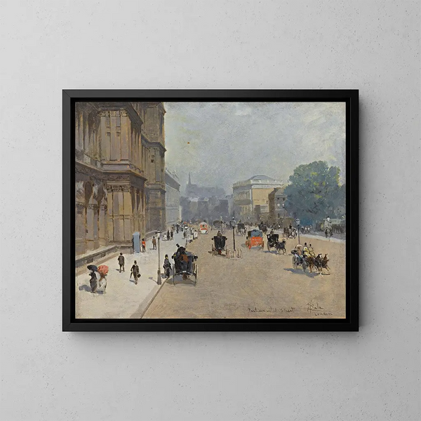 Rue du Parlement, Londyn - Paolo Sala — oprawiony obraz na ścianie