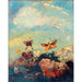 Reprodukcja obrazu Motyle - Odilon Redon