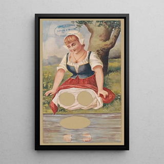 Parisian Puzzle Co - Woman kneeling at waterside.webp