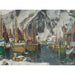 Reprodukcja obrazu Parmi les bateaux de pêche à Svolvær, étude des Lofoten - Anna Boberg