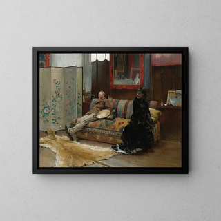 PascalAdolpheJean DagnanBouveret - Bouderie Gustave Courtois In His Studio.webp