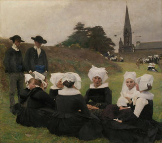 Kobiety bretońskie na pardonie - Pascal-Adolphe-Jean Dagnan-Bouveret — widok dzieła