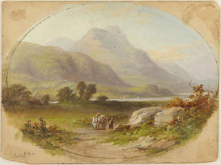 pejzaż górski - Patrick Branwell Brontë — widok dzieła