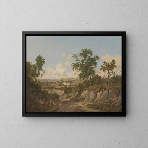 Penshurst Place, Kent - Patrick Nasmyth — oprawiony obraz na ścianie