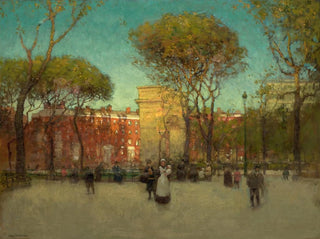 Washington Square, Nowy Jork - Paul Cornoyer — widok dzieła