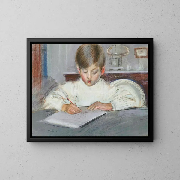 Le cours de dessin - Paul César Helleu — oprawiony obraz na ścianie