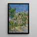 Dno wąwozu - Paul Cézanne — oprawiony obraz na ścianie