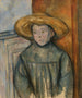 Chłopiec w kapeluszu słomkowym - Paul Cézanne — widok dzieła