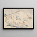 Château Noir et Mont Sainte-Victoire w latach 1890-1895 - Paul Cézanne — oprawiony obraz na ścianie