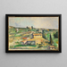 Pola w Bellevue - Paul Cézanne — oprawiony obraz na ścianie