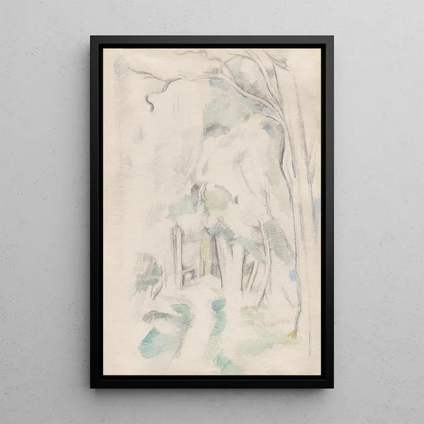 Szlak w lesie - Paul Cézanne — oprawiony obraz na ścianie