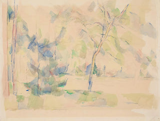 Jezioro przy lesie - Paul Cézanne — widok dzieła