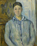 Madame Cézanne w niebieskim - Paul Cézanne — widok dzieła