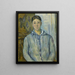 Madame Cézanne w niebieskim - Paul Cézanne — oprawiony obraz na ścianie