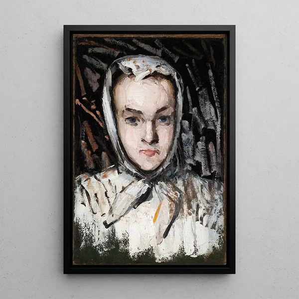 Marie Cézanne, siostra artysty - Paul Cézanne — oprawiony obraz na ścianie