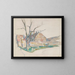 pejzaż zimowy - Paul Cézanne — oprawiony obraz na ścianie