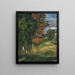 pejzaż - Paul Cézanne — oprawiony obraz na ścianie