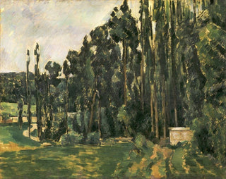 Les peupliers - Paul Cézanne — widok dzieła