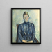 Portret Madame Cézanne - Paul Cézanne — oprawiony obraz na ścianie