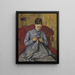 Portret kobiety artysty - Paul Cézanne — oprawiony obraz na ścianie
