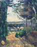 Droga prowadząca do jeziora - Paul Cézanne — widok dzieła
