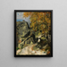 Skały w lesie Fontainebleau - Paul Cézanne — oprawiony obraz na ścianie